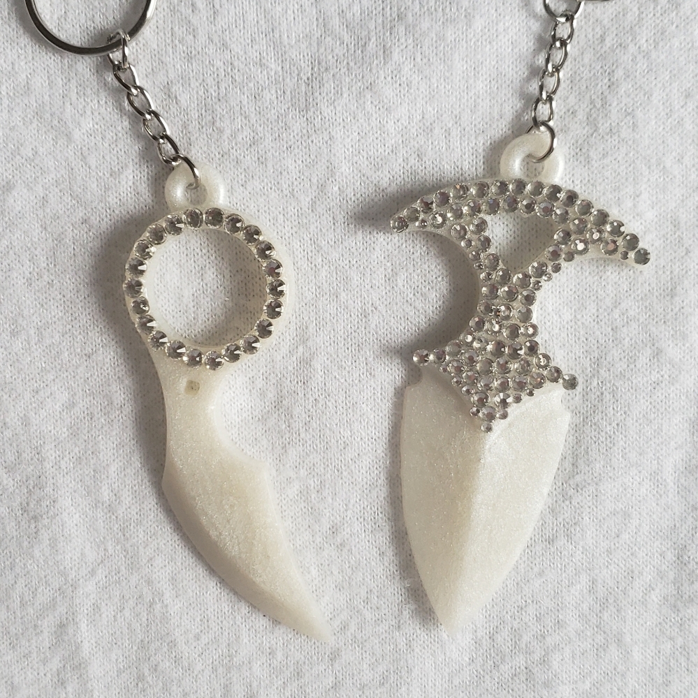 Safety Keychains With Rhinestones